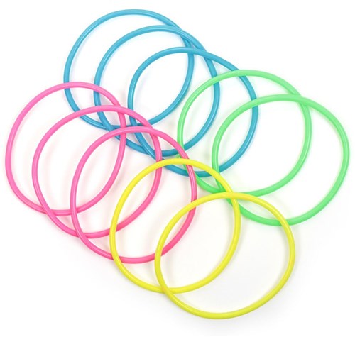Harlekijn pulsera neón set - joyas de juguete coloridas Tobar