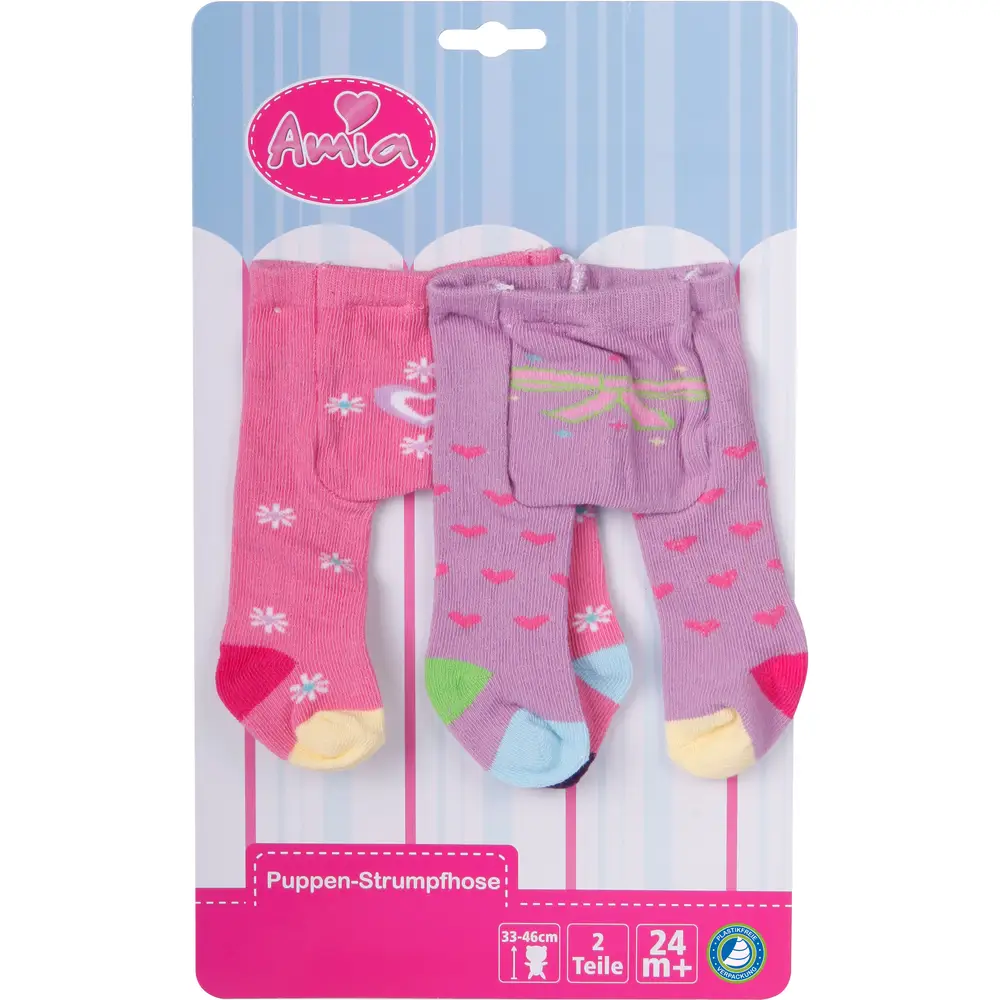 Amia leotardos para muñeca ropa bebé multicolor 28-33 cm set