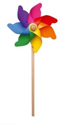 Molino de viento arcoíris GIOBAS de 58 cm