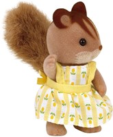 Sylvanian Families Familia Ardilla Nuez figuras casa de muñecas 4172-3