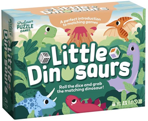 Professor Puzzle juego de dinosaurios educativo cartón colorido