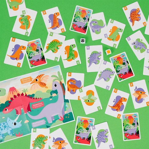 Professor Puzzle juego de dinosaurios educativo cartón colorido-2