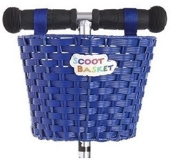 Micro cesta patinete azul - resistente e impermeable para niños