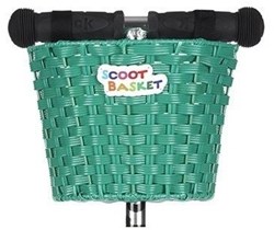 Micro Cesta Scoot verde - cesta práctica para patinete y bicicleta
