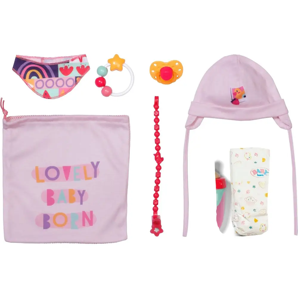 BABY born muñeca bebé set accesorios recién nacido 43cm muñecas rosa lila