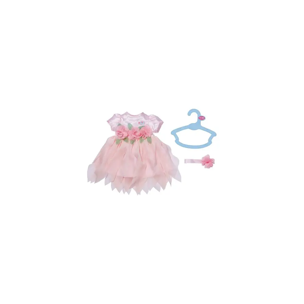 BABY born conjunto de muñeca hada de las flores 43cm ropa rosa