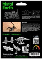 Eureka - Metal Earth kit construcción 3D metal escorpión puzzle insecto-3