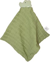 Tikiri manta de apego cocodrilo con mordedor de caucho natural 25x23cm verde