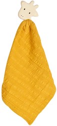Tikiri manta de apego jirafa con mordedor de caucho natural 25x23cm bebé