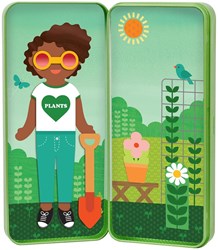 Petit Collage juego magnético de vestir jardín - juguete creativo
