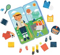 Petit Collage juego magnético de vestir deportista - juguete creativo-2