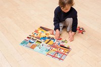 Petit Collage puzzle de suelo obra - juguete educativo de cartón-3