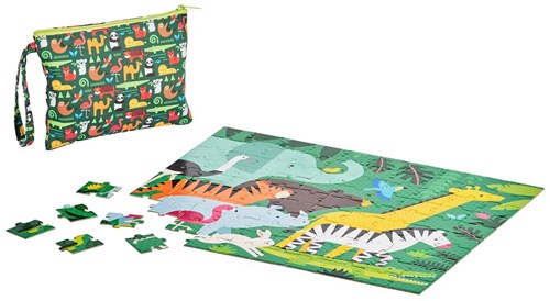 Petit Collage puzzle animales domésticos - doble cara, portátil-3