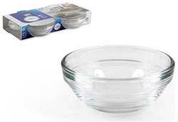 Duralex bol de vidrio apilable Lys 7,5cm set de 4 transparente