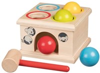 Goki banco de madera para golpear - Atrapa el ratón - juego de habilidad