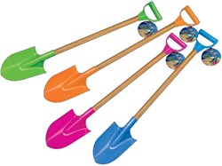 HOT Sports + Toys pala de plástico 69 cm con mango de madera juguete