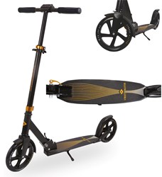 Schildkröt patinete City Scooter Street Master 2.0 negro-oro 200mm