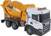 Camión mezclador de cemento Scania juguete con fricción, luz y sonido-2