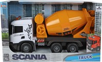 Camión mezclador de cemento Scania juguete con fricción, luz y sonido-3