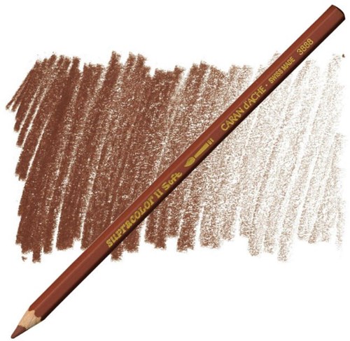 Caran d'Ache lápiz acuarelable juguete - lápiz de color siena tostada-2