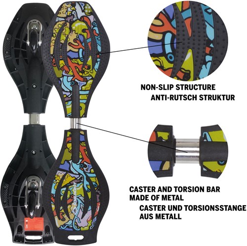 Schildkröt waveboard graffiti Good Vibes - juguete deportivo-2