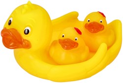 Mom's Care set de juguetes de baño patos - jabonera - sin BPA - 3 piezas
