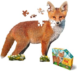 MAD CAPP puzzle zorro - rompecabezas animal cartón 100 piezas