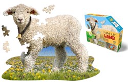 MAD CAPP puzzle corderito - puzzle de animales cartón 100 piezas