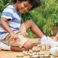 Guidecraft bloques de letras de madera - juguete educativo para niños-2