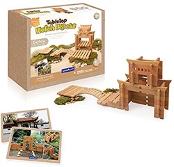Guidecraft bloques de construcción juguete - Tabletop Notch Blocks Eastern set 87 piezas