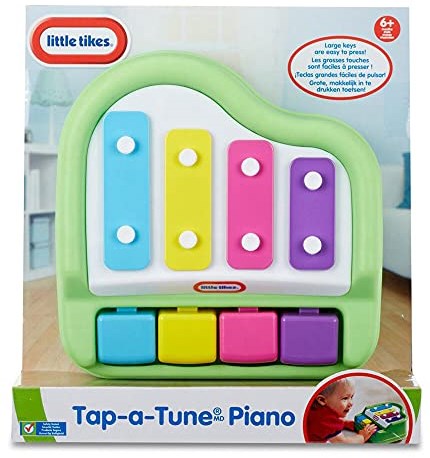 Little Tikes piano juguete Tap-a-Tune instrumento colorido para bebés-3