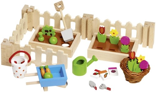 Goki 51729 accesorio para casa de muñecas Set de jardín para casa de muñecas