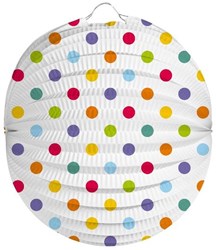 Folat farolillo lunares - farolillo de papel colorido 22 cm para fiestas