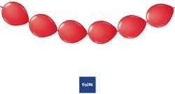 Folat - Globos de nudo rojos para guirnalda de 3 metros - 8 unidades