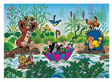 Dino puzzle animales La Pequeña Topo 100 piezas XXL cartón niños-2