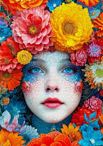 Enjoy Puzzle puzzle flores 1000 piezas cartón colorido-3