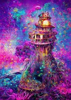 Enjoy Puzzle rompecabezas faro bajo el agua 1000 piezas colorido-2
