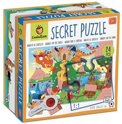 Ludattica puzzle castillo - juego educativo infantil 24 piezas cartón