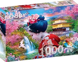 Enjoy Puzzle rompecabezas Geisha-Garden - 1000 piezas para adultos