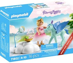 Playmobil - Set de construcción cumpleaños Pegaso juguete de fantasía