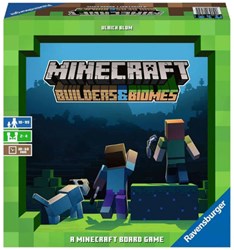 Ravensburger juego de mesa Minecraft Builders & Biomes aventura