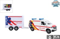 Kids GLOBE ambulancia de juguete Volkswagen con remolque diecast