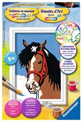 Ravensburger pintar por números mirada de caballo - kit creativo hobby