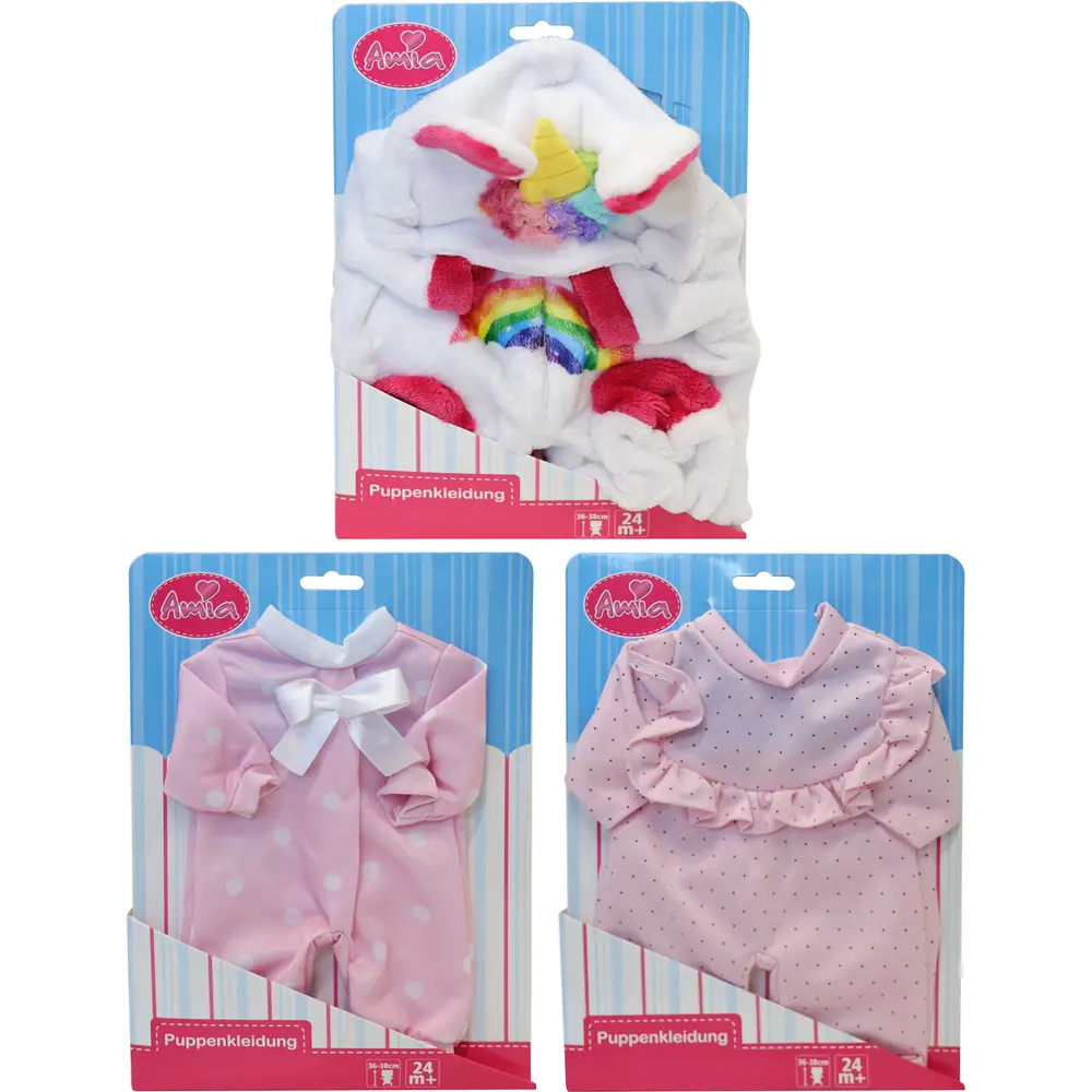 Amia conjunto de ropa para muñecas 36-38 cm - accesorios muñeca poliéster