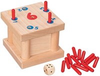 Goki juego de dados de madera Tricky 6 juego familiar - juego de mesa-2