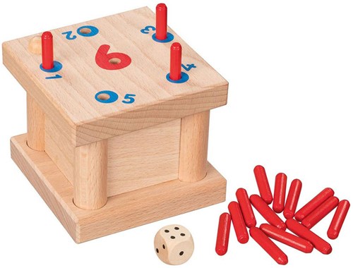 Goki juego de dados de madera Tricky 6 juego familiar - juego de mesa-2