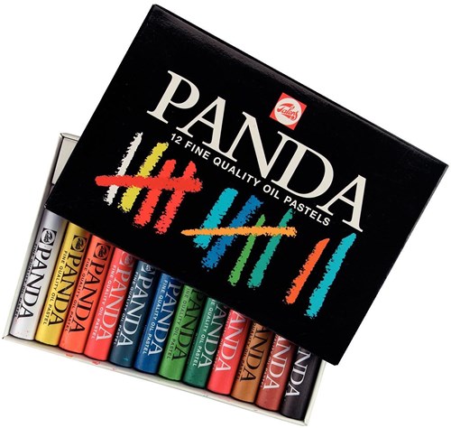 Panda pasteles al óleo set 12 colores para niños y dibujo creativo