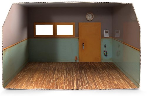 Het Muizenhuis set de juego aula - habitación en miniatura de cartón