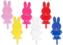 Mercis perchero metal Miffy colorido 6 piezas habitación infantil
