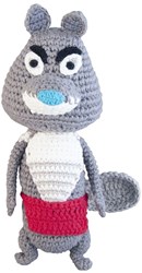 Global Affairs peluche lobo Fabeltjeskrant Bor de Wolf gris